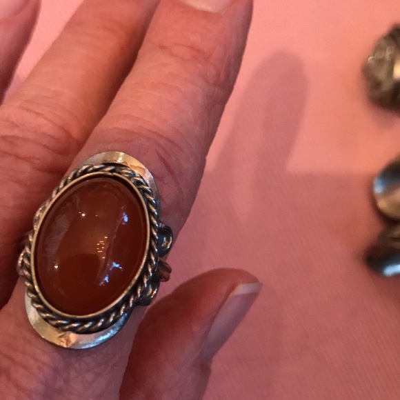 Handcrafted African Carnelian Ring - Picture 4 of 4